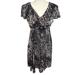 Perceptions y2k babydoll dress women's petite 6 6P buckle fairy romantic garden